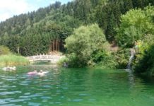 Freizeitpark Aufenfeld - vodopád