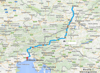 Na Benátskou riviéru autem – vše co potřebujete vědět před cestou Mapa cesty autem z Brna do Bibione