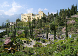Zámek a zahrady Trauttmansdorff Botanická zahrada u zámku Trauttmansdorff