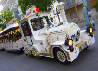 Jízda vláčkem Lignano Express Vláček Lignano Express