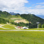 Pohled na dolní stanici lanovky Grafenberg ve Wagrainu