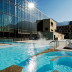 Venkovní bazén lázní Merano