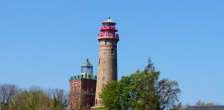 Kap Arkona – nejnavštěvovanější místo na Rujáně Pohled na majáky na Kap Arkona