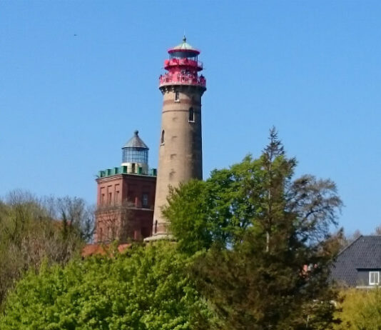 Kap Arkona – nejnavštěvovanější místo na Rujáně Pohled na majáky na Kap Arkona