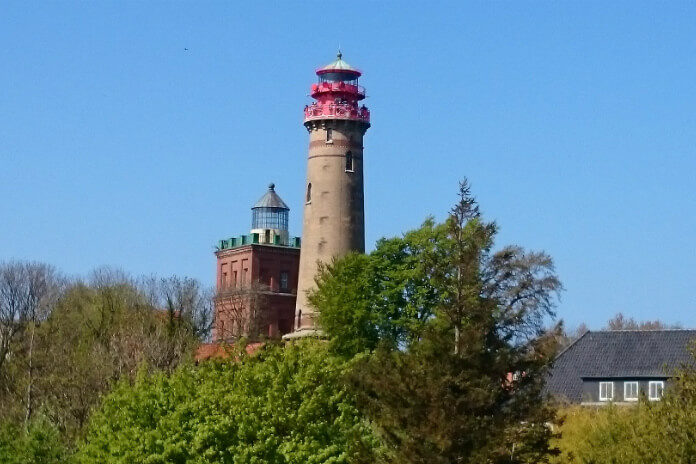 Pohled na majáky na Kap Arkona