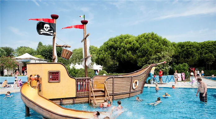 13 nejlepších rezortů s akvaparkem pro děti na Benátské riviéře Camping Ca'Savio
