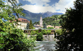 Merano a řeka Passirio (Passer)