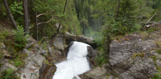 Vodopád Stuibenfall – nejvyšší v Tyrolsku Vodopád Stuibenfall v Tyrolsku