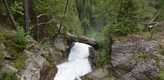 Vodopád Stuibenfall – nejvyšší v Tyrolsku Vodopád Stuibenfall v Tyrolsku