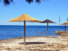 Pláž v rezortu Plava laguna, Poreč