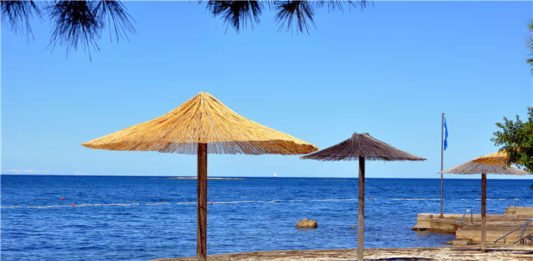 Pláž v rezortu Plava laguna, Poreč