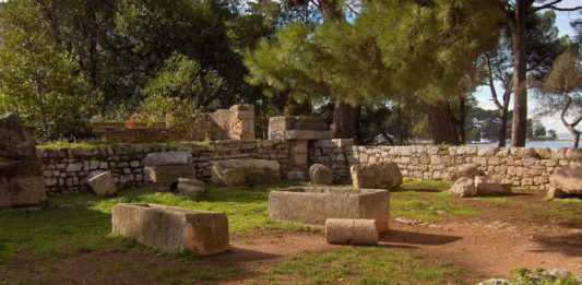 Ruiny římských chrámů v Poreči