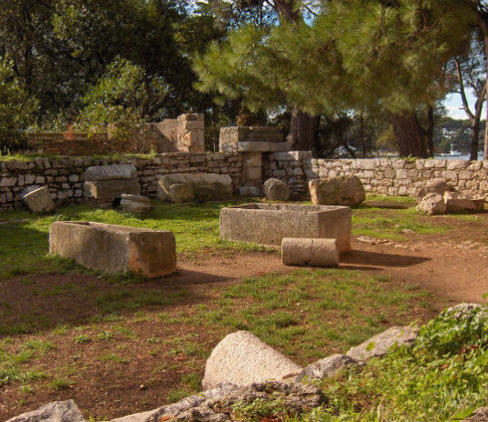 Ruiny římských chrámů v Poreči