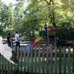 Dětské hřiště ve stepní zoo v Pamhagenu