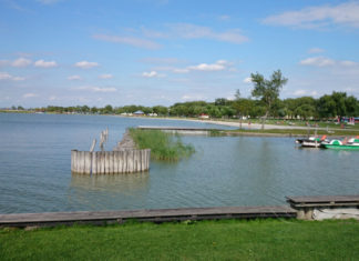 Pláž v Podersdorf am See – nejdelší pláž Neziderského jezera Pláž Podersdorf am See