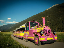 Vláček Bummelbär Vláček Bummelbär v Imstu, údolí Ötztal