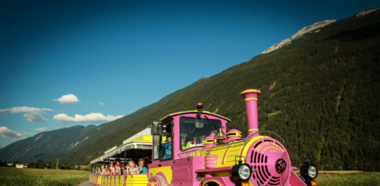 Vláček Bummelbär Vláček Bummelbär v Imstu, údolí Ötztal