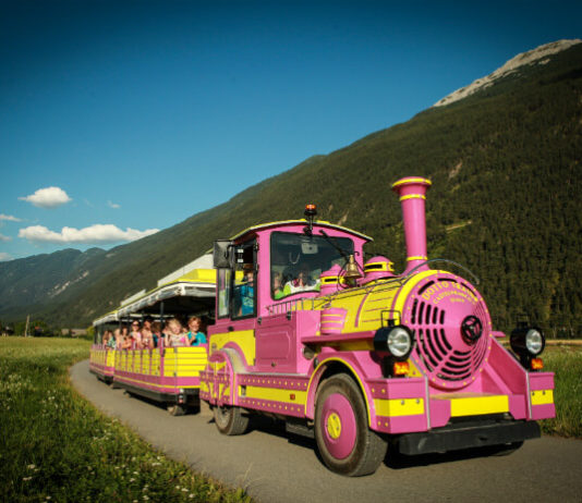 Vláček Bummelbär Vláček Bummelbär v Imstu, údolí Ötztal