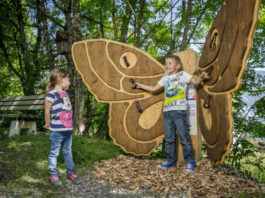 Zábavná stezka pro děti Zauberwald Sautens Vycházková trasa Zauberwald Sautens