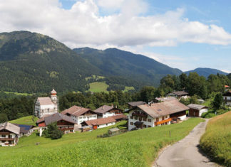 Vesnice Wamberg v Německu