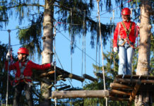 Lanový park Kletterwald Garmisch-Partenkirchen Lanový park Garmisch-Partenkirchen