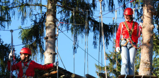 Lanový park Kletterwald Garmisch-Partenkirchen Lanový park Garmisch-Partenkirchen