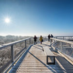 Naturerbe Zentrum Rügen – vyhlídková věž Orlí hnízdo v zimě