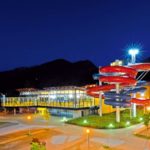 Erlebnistherme Zillertal - noční nasvícení