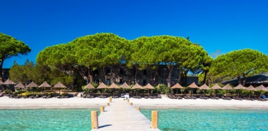 Pláž Santa Giulia u Porto Vecchio Pláž Santa Giulia u Porto Vecchio