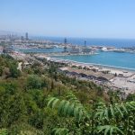 Zahrady Jardins del Mirador de l'Alcalde -výhled na Barcelonu