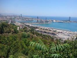 Procházka Barcelonou Zahrady Jardins del Mirador de l'Alcalde -výhled na Barcelonu