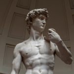 Socha Davida v galerii Accademia