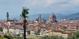 Katedrála Santa Maria del Fiore (Florentský dóm) Pohled na Florencii
