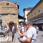 Celliniho busta na Ponte Vecchio