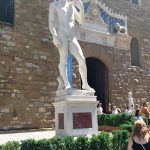 Replika sochy Davida od Michelangela Buonarrotiho na náměstí Piazza della Signoria