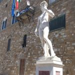 Replika sochy Davida od Michelangela Buonarrotiho na náměstí Piazza della Signoria