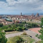 Pohled na vyhlídku Franco Zeffirelli z Piazzale Michelangelo
